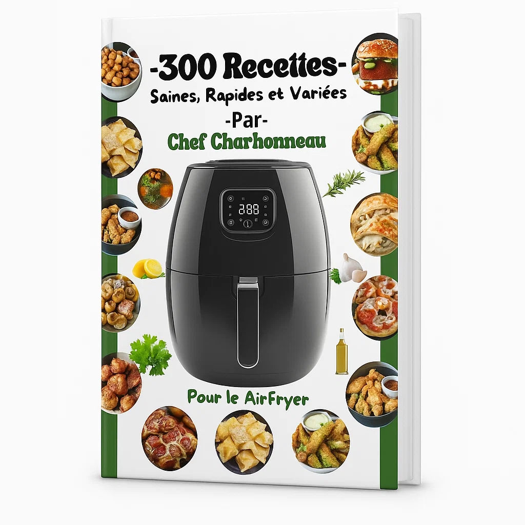 300 Recettes Saines, Rapides et Variées pour le AirFryer par Chef Charbonneau