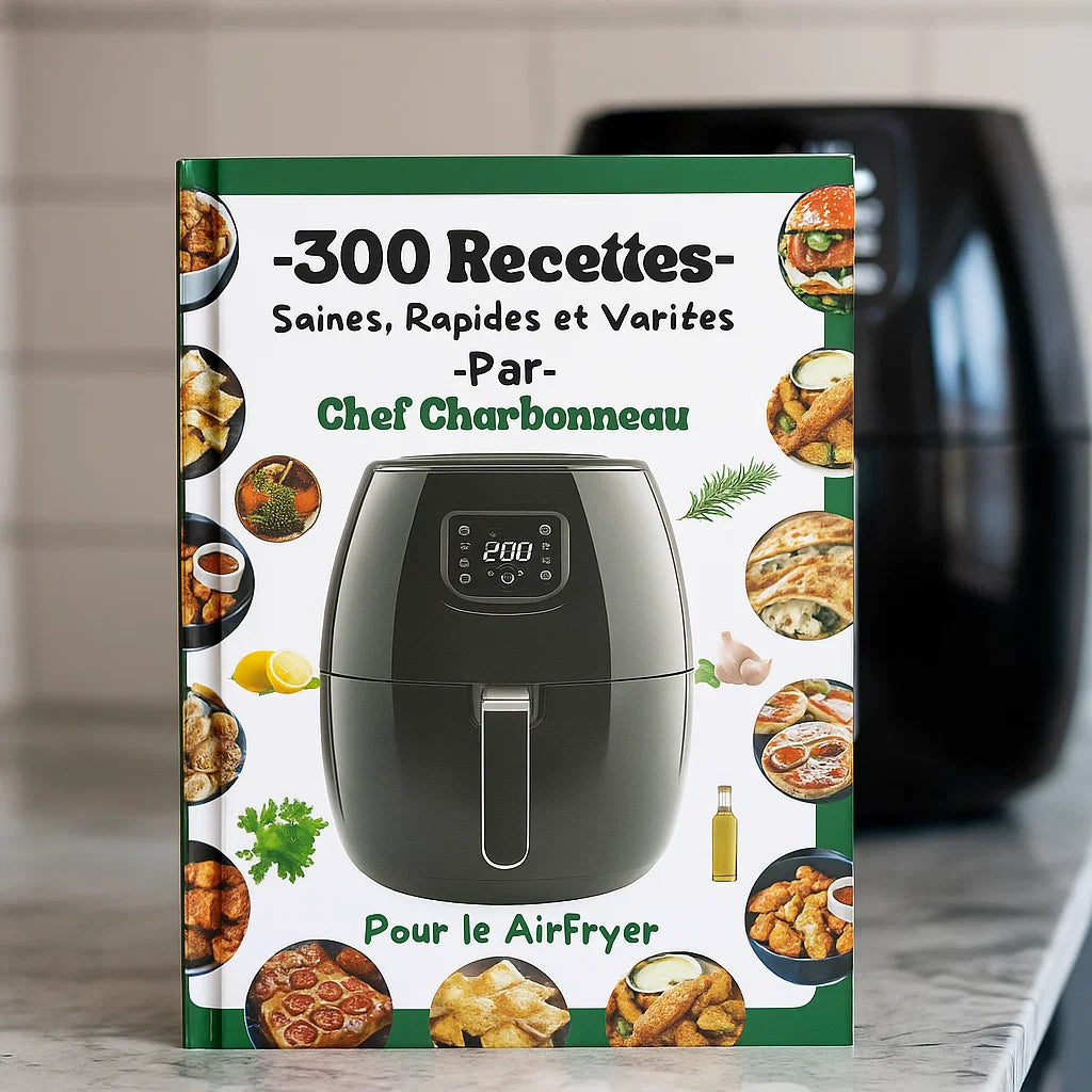 300 Recettes Saines, Rapides et Variées pour le AirFryer par Chef Charbonneau