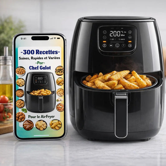 Ebook Digital – 300 Recettes AirFryer par Chef Galot (PDF à télécharger)